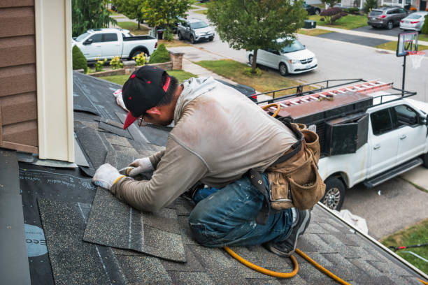 Professional Roofing technician working in Peach Lake, NY
